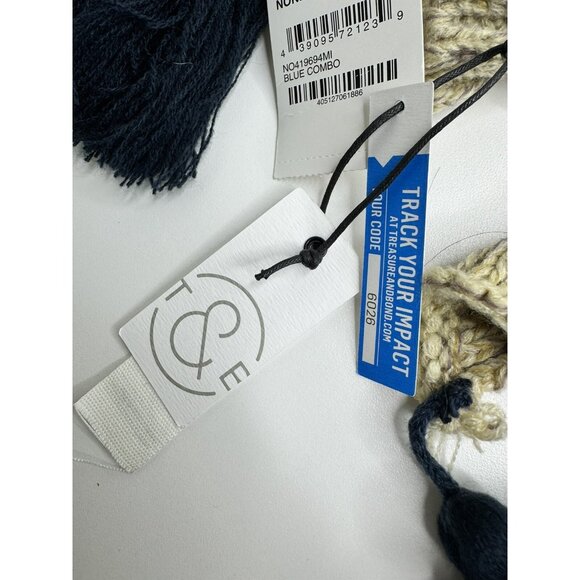 Treasure & Bond Women's Striped Long Tassel Scarf Multicolor One Size - Picture 12 of 16